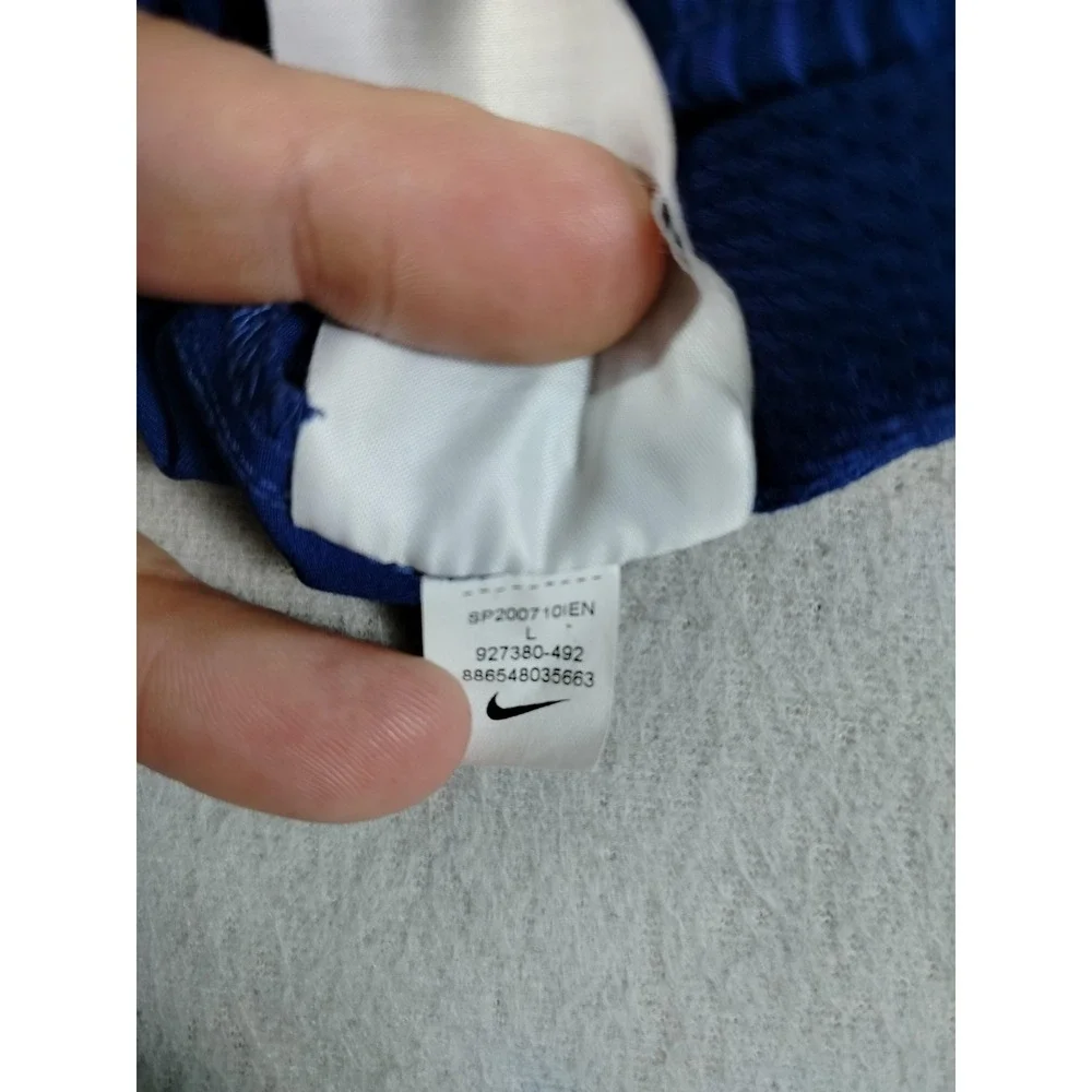 Nike Track Pants Mens Large Blue Dri-FIT Woven Elastic Waist Pockets‎ Athletic